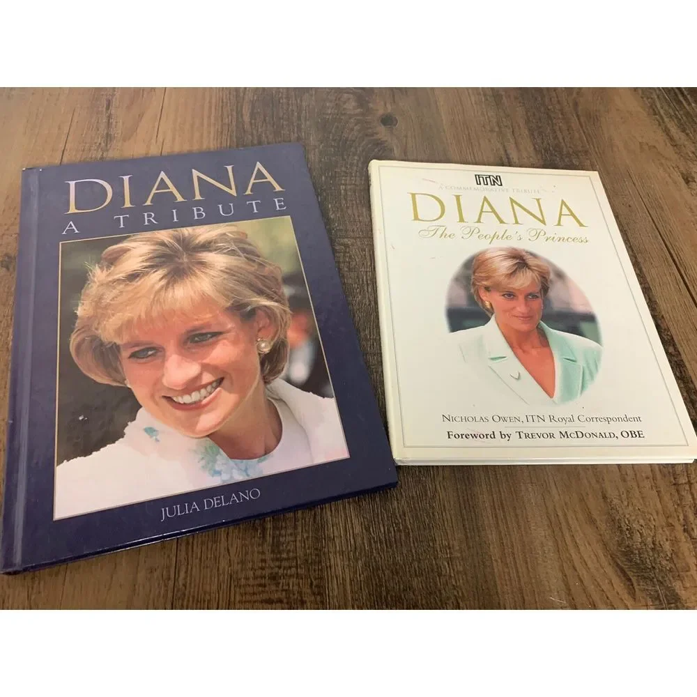 TWO Lady Diana books: Diana The People's‎ Princess & Diana A Tribute